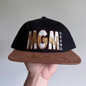 Vintage MGM GRAND CASINO LAST VEGAS Trucker hat script